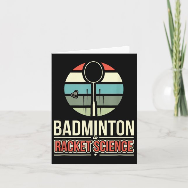 Badminton är racketsport kort (Framsida)