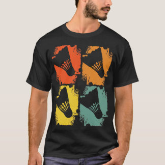 Badminton Badminton Boll Retro T Shirt