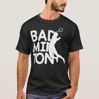 Badminton badminton court bakifrån t shirt