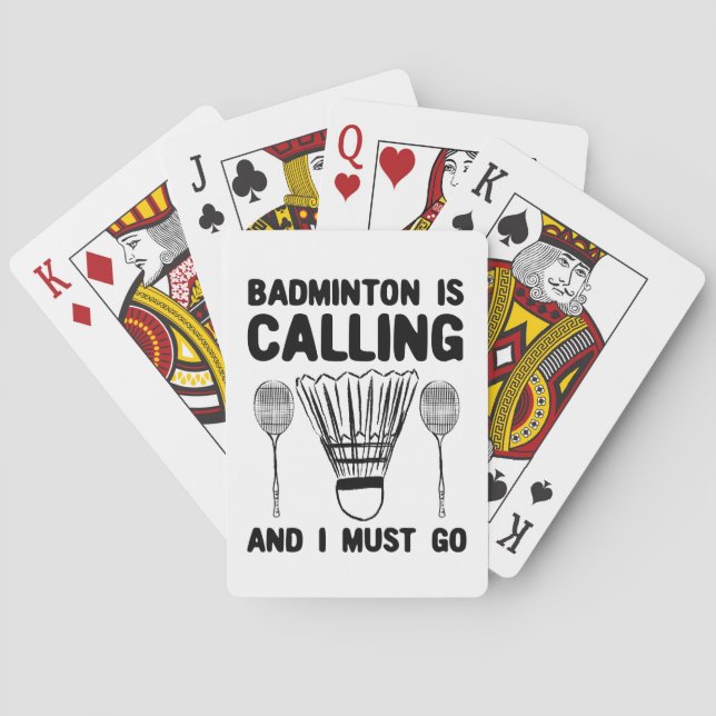 Badminton - Badminton ringer Casinokort (Baksidan)