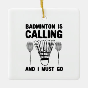 Badminton - Badminton ringer Julgransprydnad Keramik