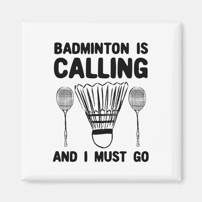 Badminton - Badminton ringer Magnet (Framsidan)