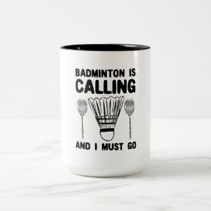Badminton - Badminton ringer Två-Tonad Mugg
