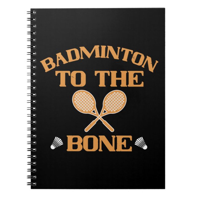 Badminton - Badminton till benet Anteckningsbok (Framsidan)