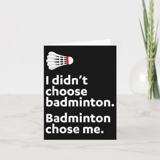 Badminton Badminton Välj mig Kort (Framsida)