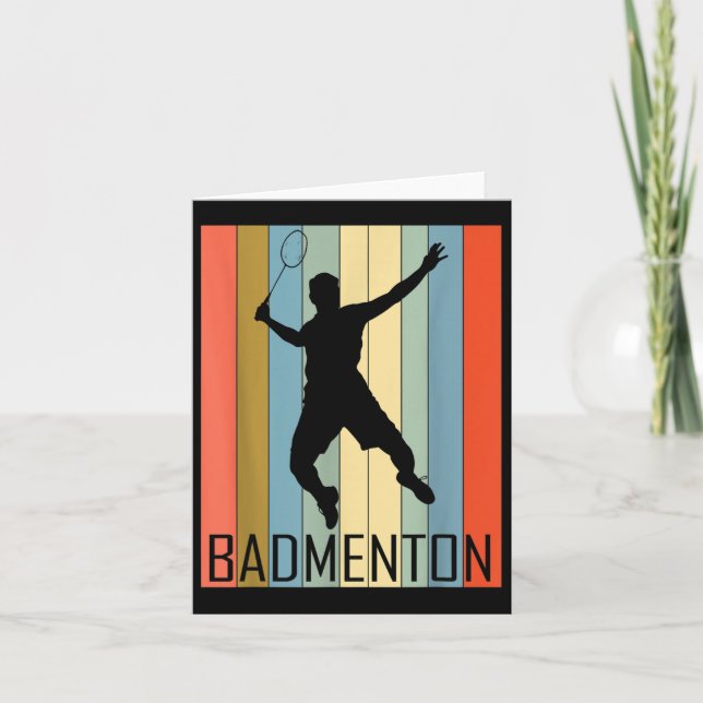 Badminton - Badmintonspelare  Kort (Framsida)