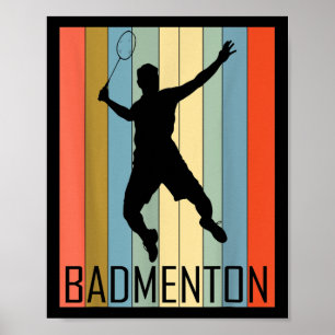 Badminton - Badmintonspelare  Poster