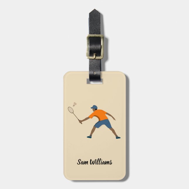 Badminton Bagagebricka (Vertikal Framsida)