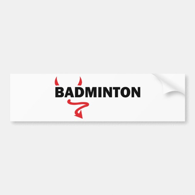 badminton bildekal (Framsidan)
