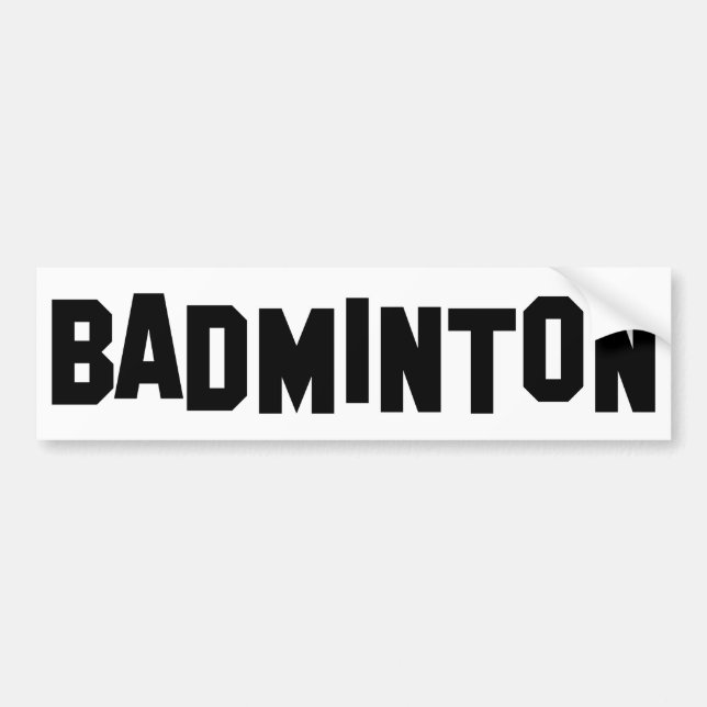 badminton bildekal (Framsidan)