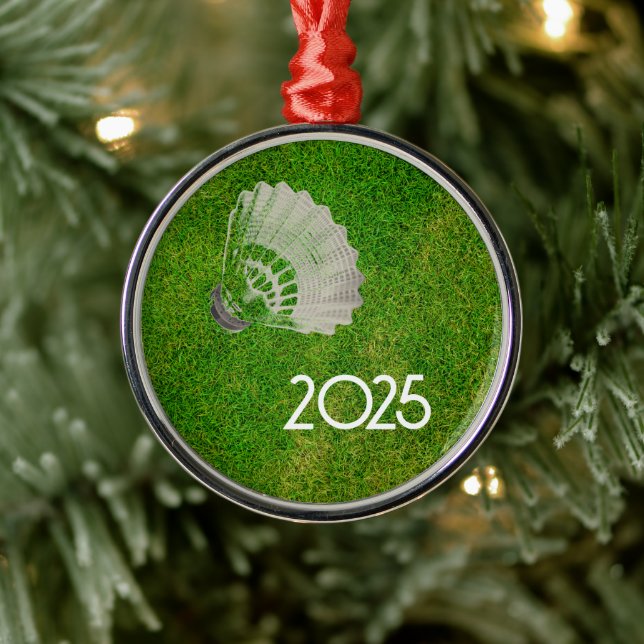 Badminton Birdie, Grönt Grass Ornament (Träd)