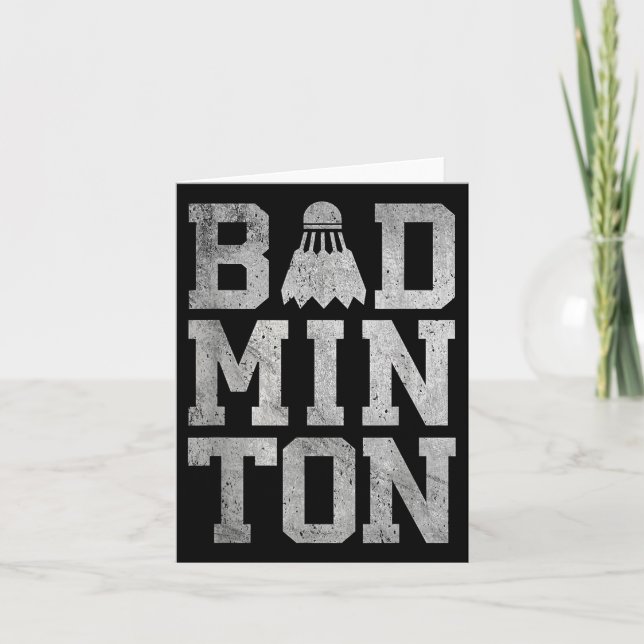 Badminton Birdies Shuttle Badminton Players and Lo Kort (Framsida)