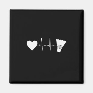 Badminton Boll Heartslag Magnet