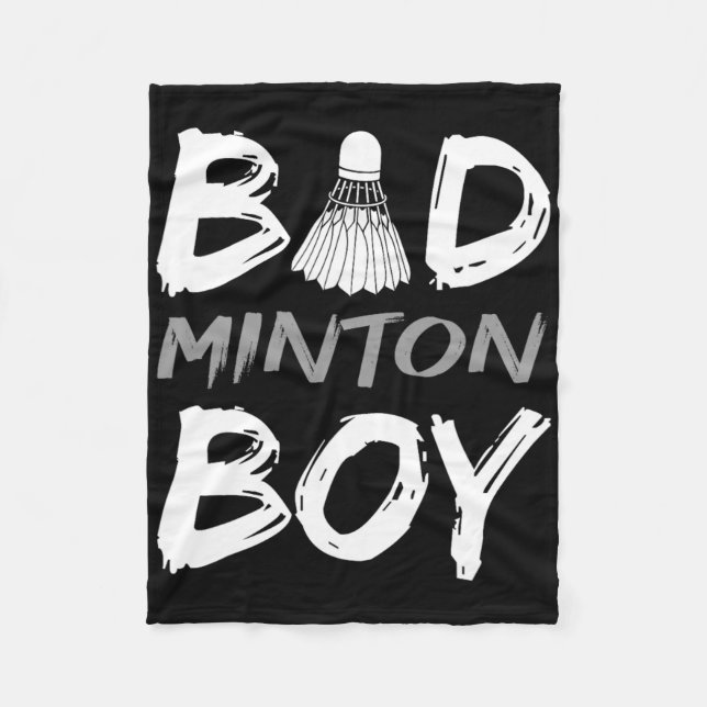 Badminton Boy - Kärlek Badminton Bad Minton Boy Ma Fleecefilt (Framsidan)