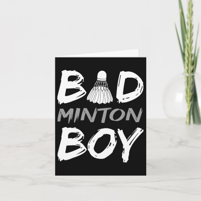 Badminton Boy - Kärlek Badminton Bad Minton Boy Ma Kort (Framsida)