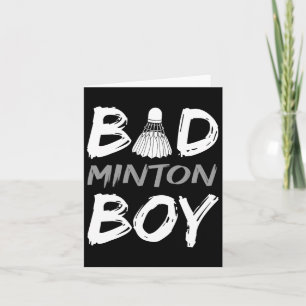 Badminton Boy - Kärlek Badminton Bad Minton Boy Ma Kort