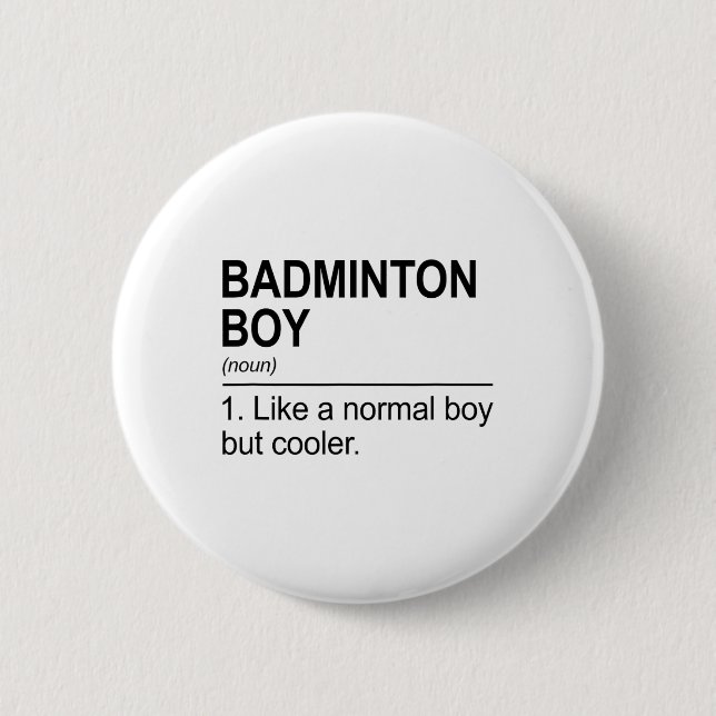 Badminton Boy Noun Definition Shuttle Badminton Pl Knapp (Framsida)