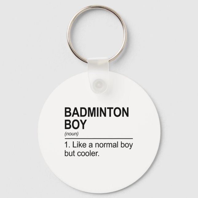 Badminton Boy Noun Definition Shuttle Badminton Pl Nyckelring (Framsida)