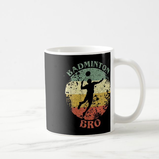 Badminton Bro Distressed Vintage Badminton Bror Kaffemugg (Höger)