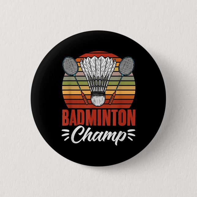 Badminton Champ Rackethack Badminton Vintage Knapp (Framsida)