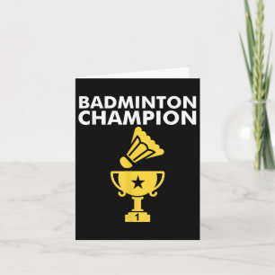 Badminton Champion Birdie Apparel Kort