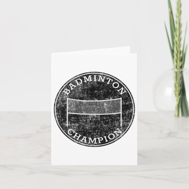 Badminton Champion Competitive Family Backyard Spo Kort (Framsida)
