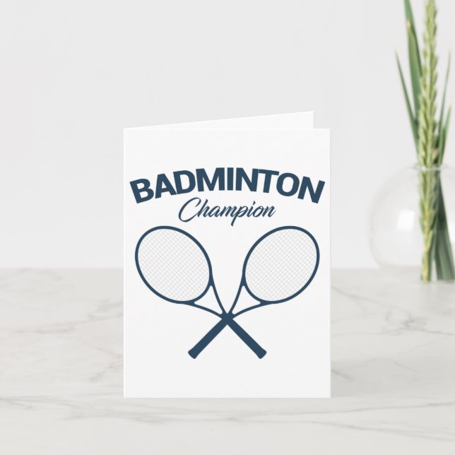 Badminton Champion I Racket I Shuttle I Badminton Kort (Framsida)