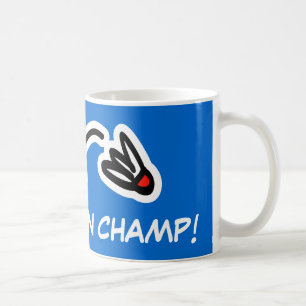 Badminton champion mugg