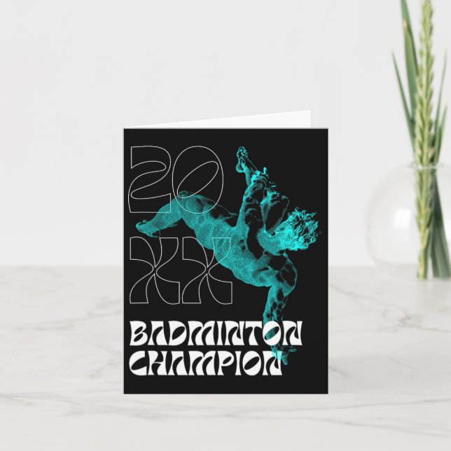 Badminton Champion Racket Shuttle Tournament Winne Kort (Framsida)