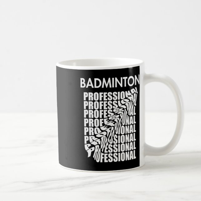 Badminton Champion Shuttle Racket Smash Tournament Kaffemugg (Höger)