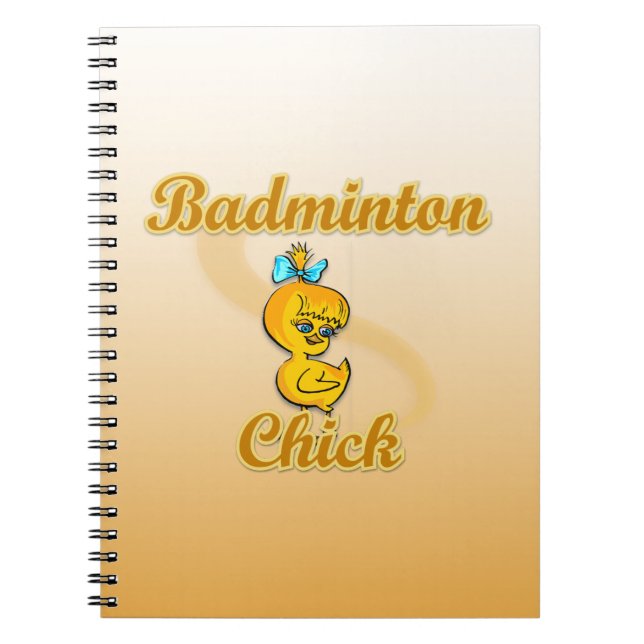 Badminton Chick Anteckningsbok Med Spiral (Framsidan)