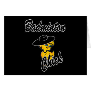 Badminton-Chick nr 4 Hälsningskort