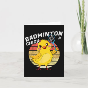 Badminton Chick Retro Chicken Birdie Women Badmint Kort