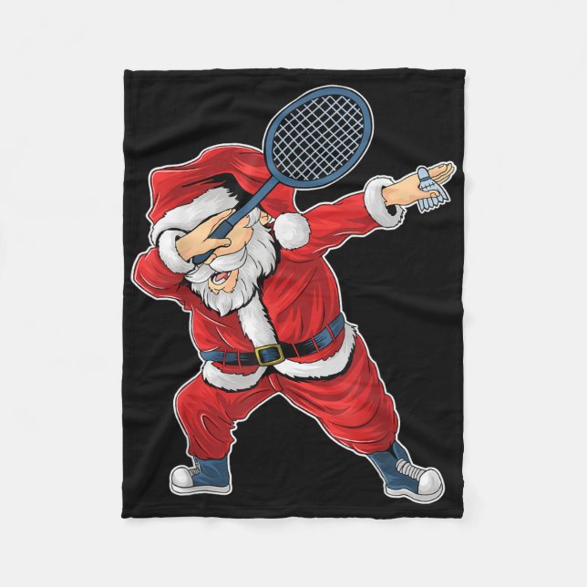 Badminton Christmas Dabbing Santa Claus With Shutt Fleecefilt (Framsidan)