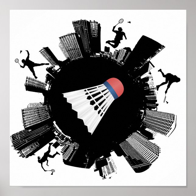 Badminton City Poster (Framsidan)