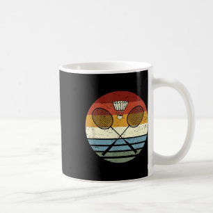 Badminton - Cool Vintage Retro Sport Outfit Racket Kaffemugg