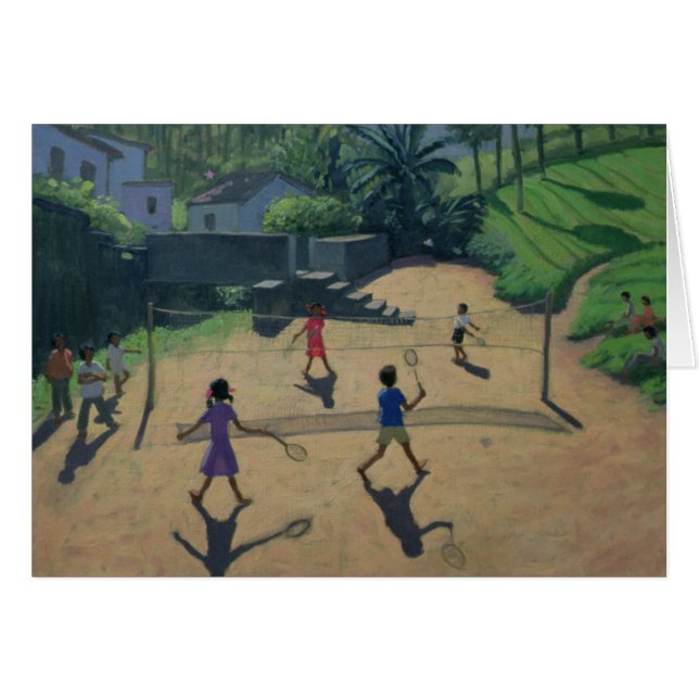 Badminton Coonoor Indien Hälsningskort (Framsidan Horizontal)