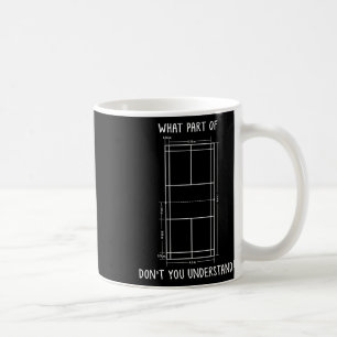 Badminton Court Dimensions Funny Badminton Player Kaffemugg