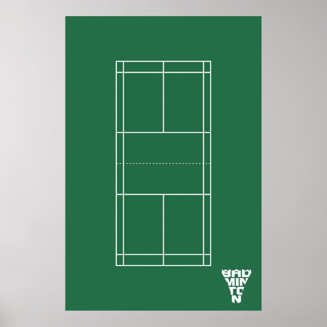 Badminton Court Poster (Framsidan)