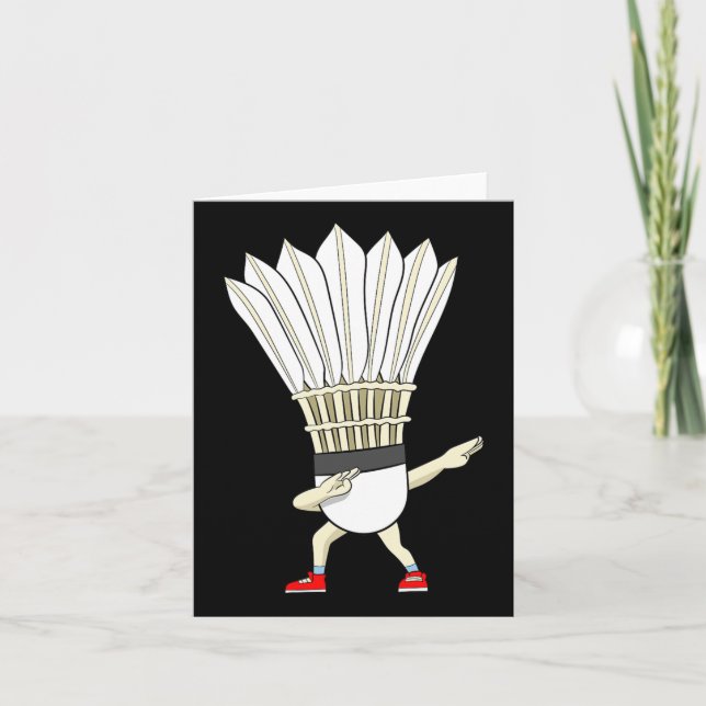 Badminton Dabbing Shuttle Birdie Boy Badminton Kort (Framsida)