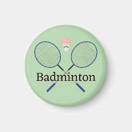 Badminton Design Magnet