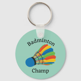 Badminton Design Nyckelring