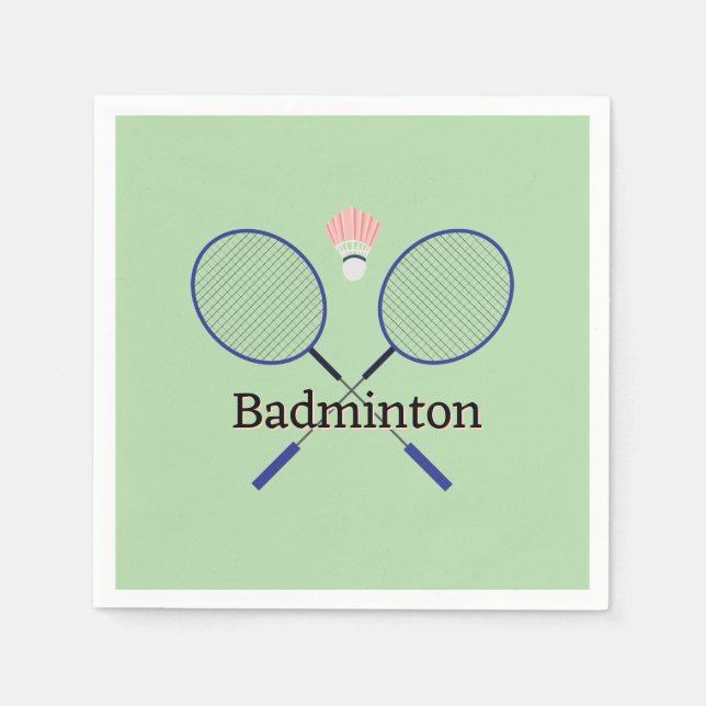 Badminton Design  Pappersservett (Framsidan)