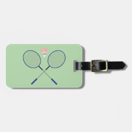 Badminton-designspråktaggar Bagagebricka