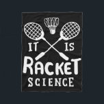 Badminton det är Racket Science Fleecefilt<br><div class="desc">Badminton det är Racket Science</div>