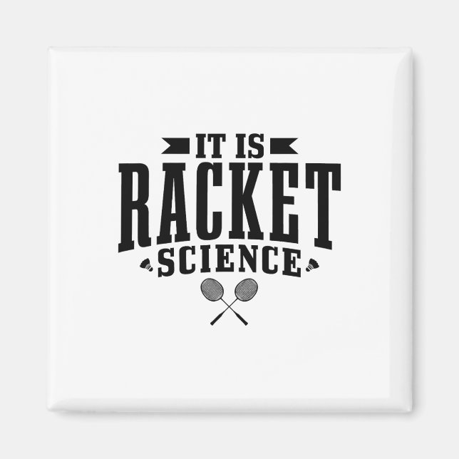 Badminton Det är Racket Science Manar Women Funny Magnet (Framsidan)