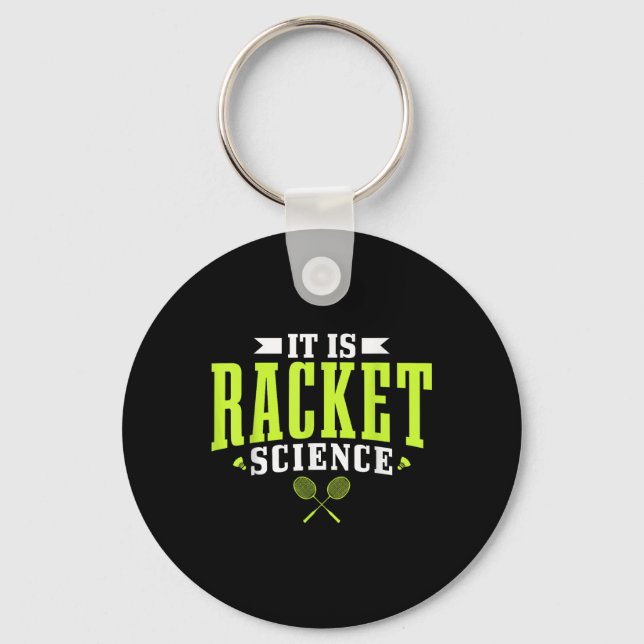 Badminton Det är Racket Science Manar Women Funny Nyckelring (Framsida)