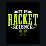 Badminton Det är Racket Science Manar Women Funny Poster<br><div class="desc">Badminton Det är Racket Science Manar Women Funny</div>