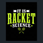 Badminton Det är Racket Science Manar Women Funny Poster<br><div class="desc">Badminton Det är Racket Science Manar Women Funny</div>