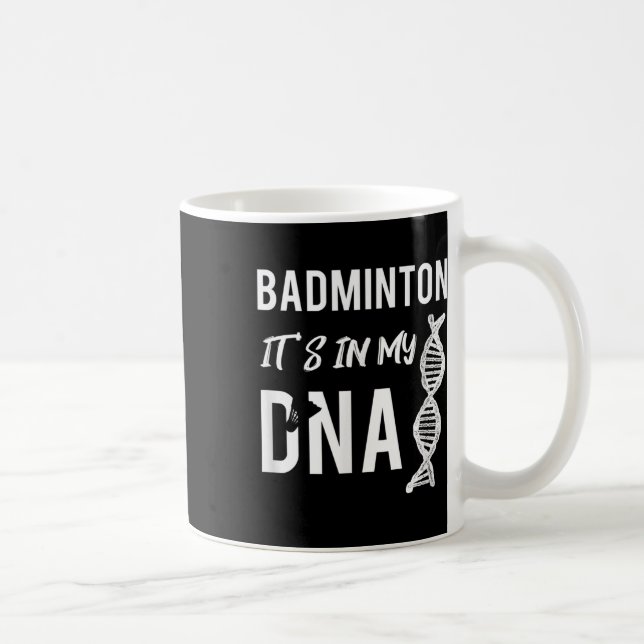 Badminton Dna for Badminton Player Kaffemugg (Höger)